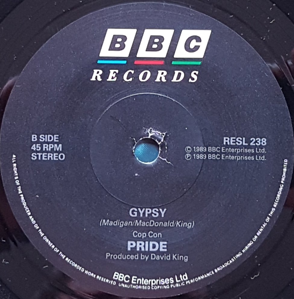 RESL 238 Mercenary man (The paradise club) Pride from the BBC records and Tapes library Label